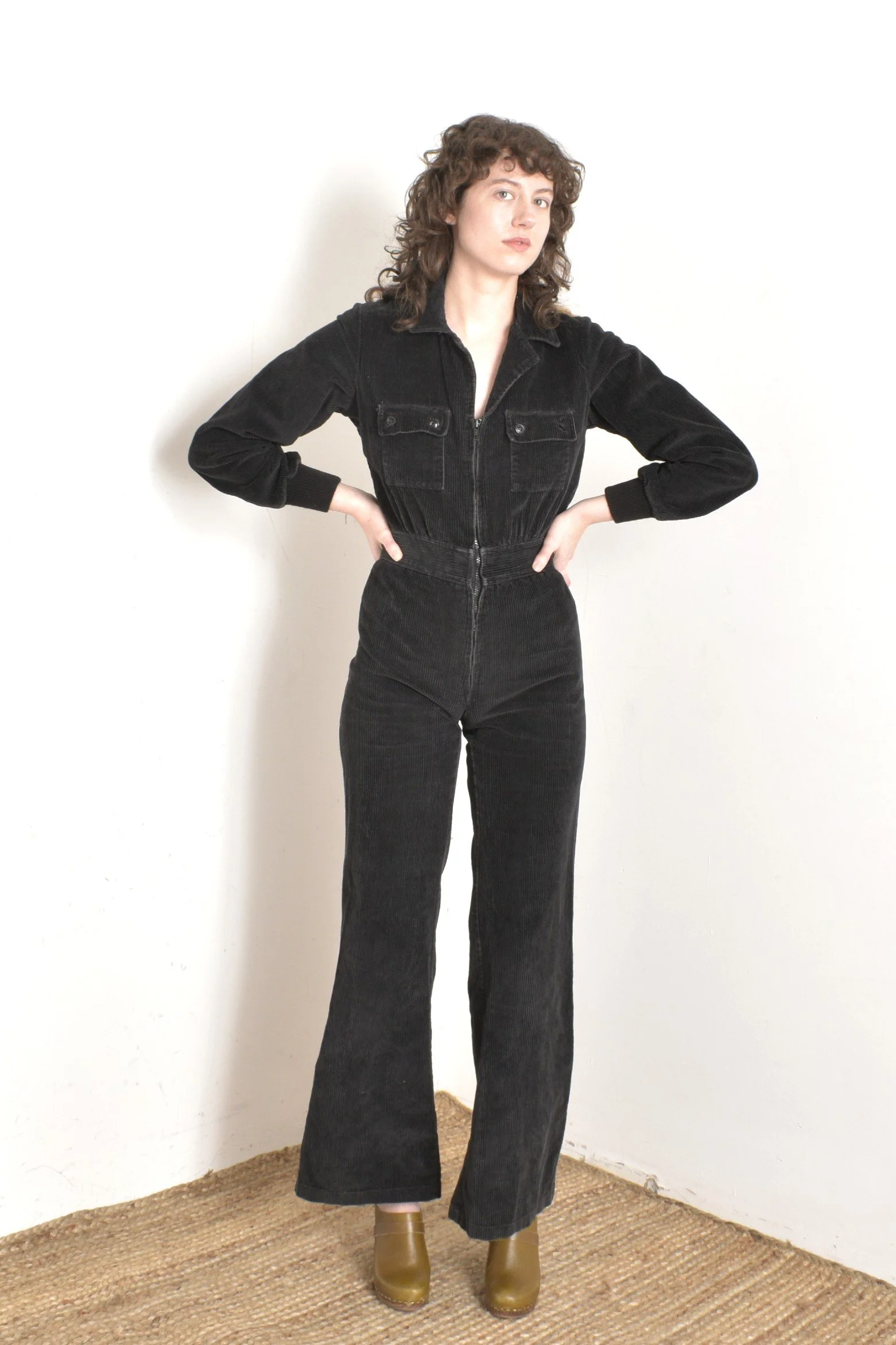 パンツ 1970s corduroy jumpsuit パンツ 1970s corduroy jumpsuit King Louie 70s Garbo Zip